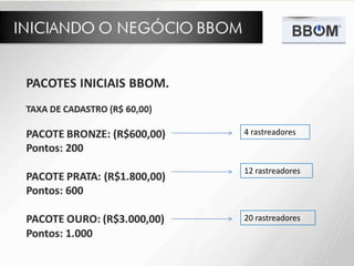 4 rastreadores
12 rastreadores
20 rastreadores
 