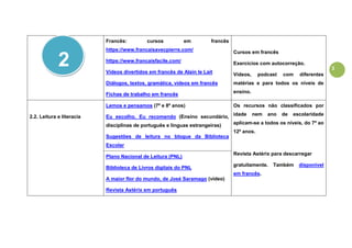 3
Francês: cursos em francês
https://www.francaisavecpierre.com/
https://www.francaisfacile.com/
Vídeos divertidos em fran...