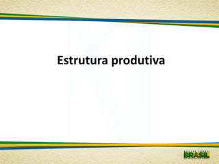 Estrutura produtiva
 