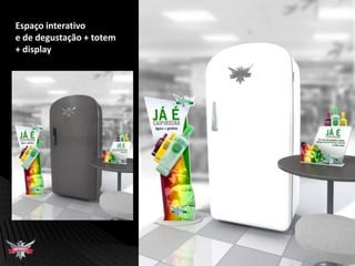 GELADEIRA RETRÔ com display de concurso.