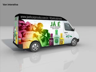 BLITZ de pessoas descoladas fazendo INTERVENÇÃO em campus de universidades, portas de balada e locais convergência do target. Eles carregam um SOM PORTÁTIL E UM GLOBO/DISCO e criam UMA FLASH PARTY. Ficam 20 minutos e divulgam o FESTIVAL JÁ É, CAIPIROSKA, mostrando que a OPORTUNIDADE está ali, é só criar o momento e aproveitar.