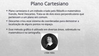 PLANO CARTESIANO - INTRODUÇÃO AOS ESTUDOS .PPTX