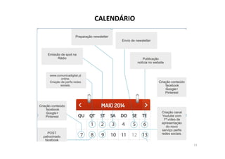 CALENDÁRIO 
21 
 