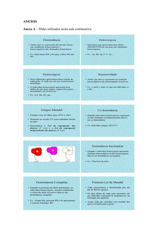 ANEXOS

Anexo A – Slides utilizados nesta aula continuativa.
 