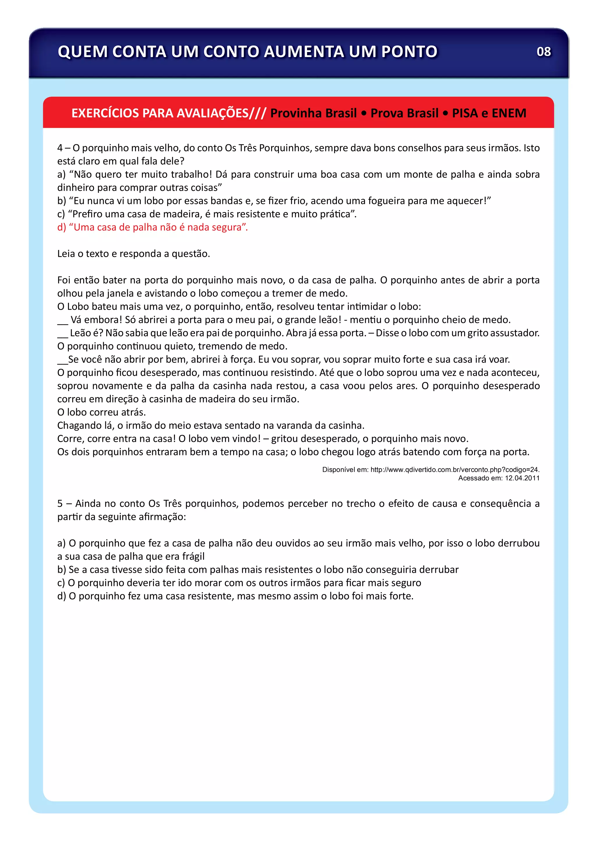 Plano de aula contos 3 ano | PDF
