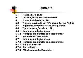 Plano de aula po1 capitulo 6 método simplex 2015 vrs 0000 - fazer.ppt ...