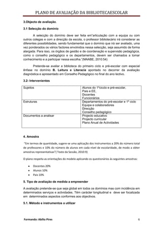 Plano de avaliaçaobe abilio