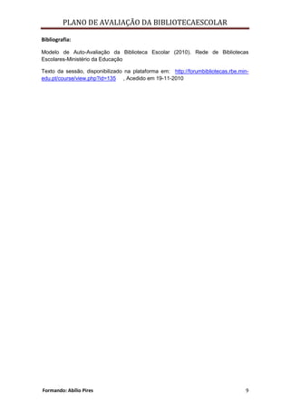 Plano de avaliaçaobe abilio