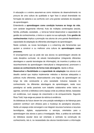 Plano de avaliação