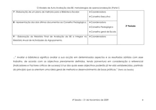 Plano De AvaliaçãO Da Be   4ª SessãO
