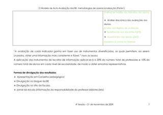 Plano De AvaliaçãO Da Be   4ª SessãO