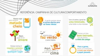 REFERÊNCIA: CAMPANHA DE CULTURA/COMPORTAMENTO
 