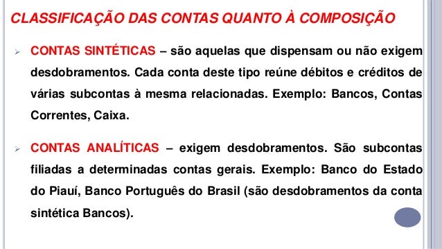 Plano de contas
