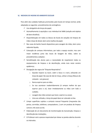 Plano De Contingencia 2009