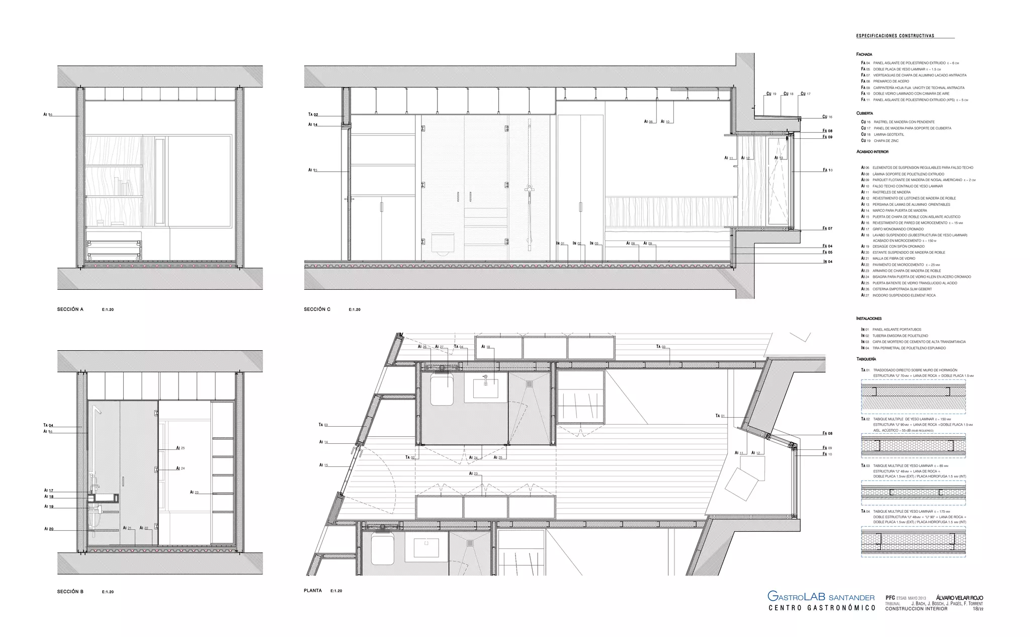Plano de detalle interior | PPT