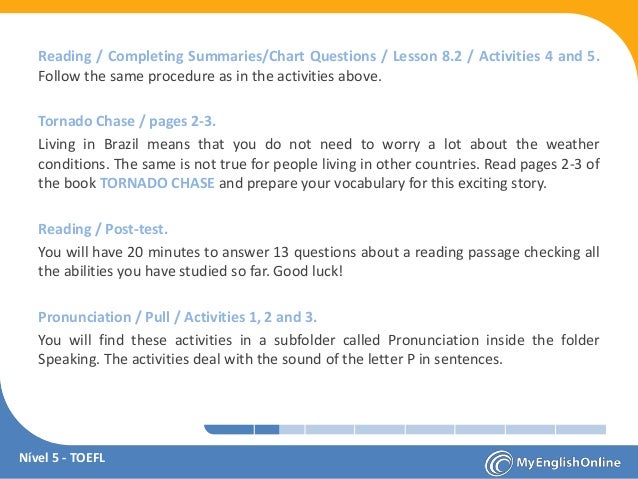 Plano De Estudos Nivel 5 Toefl Plano De Estudos Nivel 5 Toefl