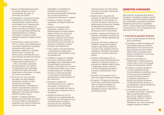 53 
d. Apoiar a implantação de escolas 
em tempo integral no Ensino 
Fundamental, em todos os 
municípios do Estado; 
e. Universalizar o acesso às Escolas 
de Referência do Ensino Médio 
e disponibilizar matérias eletivas 
sintonizadas com o interesse dos 
jovens e as oportunidades dos 
novos mercados de trabalho, como 
cursos de qualificação profissional, 
empreendedorismo, robótica, 
informática, inovação, cultura, 
cidadania, esportes, línguas, dentre 
outras; 
f. Universalizar o acesso ao Ensino 
Técnico, a partir da consolidação de 
uma rede integrada por faculdade, 
escolas técnicas, polos de 
educação a distância e unidades 
técnicas (em municípios de 
menor porte), contribuindo com a 
interiorização do desenvolvimento; 
g. Requalificar a infraestrutura da 
Universidade de Pernambuco 
– UPE e consolidar o processo 
de interiorização, com ênfase 
na graduação e pós-graduação 
nas áreas de saúde, educação, 
engenharia e informática, e criação 
de casas do estudante; 
h. Promover um novo conceito 
do espaço de aprendizagem, 
integrando o ensino na sala 
de aula com atividades 
complementares, realizadas em 
diversos equipamentos públicos, 
como praças, parques, teatros, 
bibliotecas, Territórios da Criação, 
COMPAZ, dentre outros; 
i. Ampliar o Programa Ganhe o 
Mundo para 3.000 (três mil) alunos 
do Ensino Médio, possibilitando a 
experiência de vivenciar diferentes 
culturas e desenvolver novas 
habilidades e competências, 
elevando sua formação e 
consciência global pela valorização 
da convivência pacífica e 
cooperativa entre povos e nações; 
j. Implantar o Passe Livre para 
estudantes da Rede Estadual de 
Ensino; 
k. Qualificar os equipamentos 
esportivos, inclusive com a 
transformação do Centro Alberto 
Santos Dumont em Centro de 
Excelência Esportiva e Para- 
Esportiva, valorizar profissionais 
de educação física, estimular o 
funcionamento de escolinhas de 
esportes e fortalecer os Jogos 
Escolares de Pernambuco; 
l. Criar o Ganhe o Mundo Esportivo 
- intercâmbio de atletas para 
treinamento especializado e troca 
de experiências; 
m. Ampliar as vagas nas unidades 
da Funase e fortalecer projeto 
pedagógico que contempla cursos 
de qualificação profissional e 
robótica, articulados com o Ensino 
Fundamental e Médio, bem como 
a prática esportiva, atividades 
culturais e ações de inserção 
no mercado de trabalho para 
adolescentes e jovens autores de 
ato infracional; 
n. Fortalecer a política de 
cofinanciamento com o objetivo 
de ampliar a cobertura dos 
serviços continuados do sistema 
socioeducativo realizados com os 
municípios; 
o. Ampliar as parcerias com as 
prefeituras e as organizações da 
sociedade civil para apoio técnico, 
monitoramento e avaliação 
da execução dos programas 
de atendimento das medidas 
socioeducativas em meio aberto, 
incluindo a formação continuada 
dos operadores; 
p. Implementar o programa de 
atenção aos egressos do sistema 
socioeducativo, articulando um 
conjunto de ações e serviços aos 
adolescentes e jovens de unidades 
de atendimento da Funase e 
suas famílias, possibilitando sua 
reinserção social e comunitária; 
q. Ampliar o Sistema de Proteção às 
Pessoas Ameaçadas de Morte, em 
especial as crianças, adolescentes 
e jovens; 
r. Implantar 20 (vinte) unidades do 
COMPAZ, equipamento público 
moderno que oferece ações de 
inclusão social, fortalecimento da 
cidadania e atividades educativas, 
esportivas e culturais para toda 
família; 
s. Ampliar a articulação com os 
municípios para enfrentamento da 
violência e violação de direitos, a 
exemplo do trabalho infantil, abuso 
e exploração sexual, consumo 
e venda de bebidas alcoólicas a 
crianças e adolescentes, entre 
outras; 
t. Erradicar o sub-registro civil, a 
partir do Programa Minha Certidão; 
u. Fortalecer o Programa Casas das 
Juventudes, promovendo parcerias 
entre os órgãos estaduais e o 
setor privado para a oferta de 
atividades culturais, esportivas e 
profissionalizantes 
DIREITOS HUMANOS 
Para avançar na garantia dos direitos 
humanos é necessário ampliar as ações 
do Estado, a partir de políticas públicas 
que consolidem a perspectiva da plena 
cidadania e promovam a igualdade. 
Assim, a Frente Popular de Pernambuco 
compromete-se com a implantação das 
seguintes linhas de ação: 
1. Promoção da igualdade de gênero 
a. Criar o Fundo Estadual de Políticas 
para as Mulheres; 
b. Consolidar o Sistema Estadual de 
Informações sobre as Mulheres 
(SeiMulheres-PE), ferramenta de 
gerenciamento de informações 
relacionadas à situação social, 
política, econômica e cultural das 
mulheres no Estado; 
c. Apoiar os municípios na 
implantação e modernização de 
creches, bem como na formação 
integral de educadores infantis; 
d. Fortalecer a política de gênero 
na rede estadual de ensino, 
transversalizando a temática como 
um dos eixos do componente 
curricular Direitos Humanos 
e Cidadania, ampliando os 
Núcleos de Estudos de Gênero 
e Enfrentamento da Violência, e 
consolidando o Programa Maria da 
Penha Vai à Escola; 
e. Universalizar para todos os 
municípios do Estado o programa 
Mãe Coruja Pernambucana, 
que tem por objetivo reduzir a 
mortalidade materna e infantil, 
além da melhoria de outros 
indicadores, por meio da atenção 
integral à gestante, desde o 
 