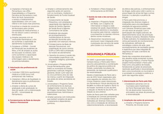 15 
d. Implantar a Farmácia de 
Pernambuco nas UPAs – 
Especialidades e o Programa 
Farmácia de Pernambuco mais 
Perto de Você, favorecendo 
o acesso a medicamentos 
especializados, com um custo 
inferior e em locais mais próximos; 
f. Incentivar a criação de consórcios 
de Municípios para compra 
centralizada de medicamentos, a 
fim de reduzir custos e otimizar a 
distribuição; 
g. Ampliar parcerias com as 
instituições filantrópicas, a fim 
de aumentar a capacidade de 
atendimento à população; 
h. Fortalecer o CEPAM – Comitê 
de Prevenção aos Acidentes de 
Moto, a fim de ampliar as ações 
de educação no trânsito, bem 
como aumentar a capacitação 
das equipes médicas e de 
enfermagem para o atendimento 
de politraumatizados. 
5. Valorização dos profissionais de 
saúde 
a. Contratar 1.500 (mil e quinhentos) 
médicos e 5.000 (cinco mil) 
profissionais não médicos; 
b. Implantar o Bônus de Qualidade no 
Atendimento para os profissionais 
da área de saúde; 
c. Ampliar a oferta de cursos de 
graduação e pós-graduação na 
área de saúde, com a interiorização 
da UPE – Universidade de 
Pernambuco. 
6. Fortalecimento da Rede de Atenção 
Básica e Psicossocial 
a. Ampliar o cofinanciamento das 
seguintes ações em parceria 
com os municípios, mediante o 
fortalecimento do Fundo Estadual 
de Saúde: 
i. Fortalecimento da Saúde 
Preventiva, com ampliação e 
capacitação dos Agentes de 
Saúde da Família, Agentes 
de Saúde Bucal e Agentes 
Comunitários de Saúde; 
ii. Ampliação das equipes 
de acompanhamento 
multidisciplinar do Serviço 
de Atenção Domiciliar para 
pacientes com doenças crônicas; 
iii. Fortalecimento da Rede de 
Atenção Psicossocial, com 
implantação de novos centros 
(CAPs e CAPs-AD) e ampliação 
do horário de atendimento; 
iv. Garantia do acesso à saúde das 
comunidades específicas e da 
população indígena, quilombola 
e cigana. 
b. Universalizar o Programa Mãe 
Coruja Pernambucana, para 
todos os municípios do Estado, 
garantindo a atenção integral à 
gestante, desde o pré-natal até 
os cinco primeiros anos de vida 
da criança, a partir da integração 
das ações de várias secretarias do 
Estado; 
c. Universalizar o Programa Sanar, 
de enfrentamento às doenças 
negligenciadas: tracoma, doença 
de Chagas, hanseníase, filariose, 
esquistossomose, helmintíase e 
tuberculose; 
d. Ampliar parcerias com instituições 
que realizem projetos de apoio 
e tratamento a dependentes 
químicos; 
e. Fortalecer o Plano Estadual de 
Enfrentamento às DST/AIDS. 
7. Gestão da rede e dos serviços de 
saúde 
a. Implantar o Programa Saúde 
em Rede, com o objetivo de 
informatizar e integrar a rede 
estadual de saúde, disponibilizar o 
prontuário eletrônico e resultados 
de exames pela Internet, cadastrar 
e acompanhar os doentes crônicos, 
dentre outras iniciativas; 
b. Desenvolver mecanismos que 
promovam maior integração entre 
a prestação dos serviços de saúde 
pelo Estado e os municípios. 
SEGURANÇA PÚBLICA 
Em 2007, o governador Eduardo 
Campos lançou o Pacto pela Vida e 
assumiu pessoalmente a coordenação 
da política de segurança pública do 
Estado, sustentada nos pilares da 
prevenção, da repressão qualificada e 
da ressocialização. 
Desde a implantação do Pacto até o 
ano de 2013, foram registrados sete 
anos seguidos de redução dos CVLI - 
Crimes Violentos Letais Intencionais, 
em Pernambuco. Houve decréscimo de 
60,88% no índice da Capital e 39,1% no 
do Estado. Somente no ano de 2013, 
a redução no Recife foi de 24,7%, em 
relação ao ano anterior. 
Ações do Pacto pela Vida voltadas para 
a ampliação do controle permanente 
dos índices de criminalidade foram 
realizadas por diversas instituições, 
tais como a instalação de câmeras de 
videomonitoramento, a recomposição 
do efetivo das polícias, o enfrentamento 
às drogas, ações para coibir o porte e a 
posse ilegais de armas de fogo e armas 
brancas, e a atenção a usuários de 
drogas. 
O Pacto pela Vida promoveu a 
integração dos diversos órgãos e 
instituições para uma abordagem 
ampliada da segurança pública, 
com Câmaras Temáticas para cada 
um dos eixos de atuação. Com a 
participação dos órgãos policiais, de 
desenvolvimento social, de promoção 
dos direitos humanos, Ministério Público 
e Poder Judiciário, foi estabelecida uma 
rotina permanente de monitoramento 
de indicadores, definição de 
estratégias e planos de ação, para 
acompanhamento de resultados gerais 
e específicos por área integrada de 
segurança, em todo o território de 
Pernambuco. 
Diante das conquistas alcançadas e 
dos desafios ainda existentes na área 
de Segurança Pública, a Frente Popular 
propõe institucionalizar o Pacto pela 
Vida como uma política de Estado, 
fortalecendo as ações de prevenção, 
repressão qualificada e ressocialização, 
bem como envolvendo os municípios e 
a sociedade no combate à violência, a 
partir das seguintes ações: 
1. Interiorização do Pacto pela Vida 
• Estabelecer parcerias com os 
municípios para implantação 
do Pacto Municipal pela Vida, a 
fim de desenvolver mecanismos 
articulados nas áreas de prevenção 
e ressocialização. 
2. Ampliação das ações de prevenção 
a. Ampliar o Programa Governo 
Presente, de inclusão social 
 