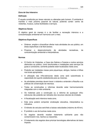 Plano de manejo completo