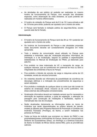 Plano de manejo completo