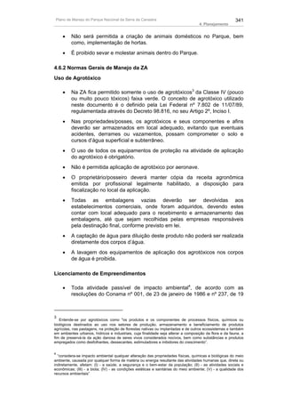 Plano de manejo completo