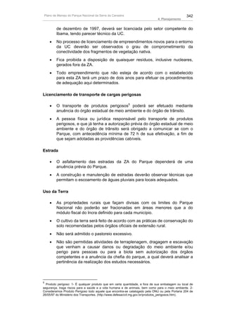 Plano de manejo completo