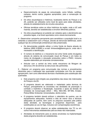 Plano de manejo completo