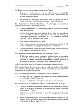 Plano de manejo completo