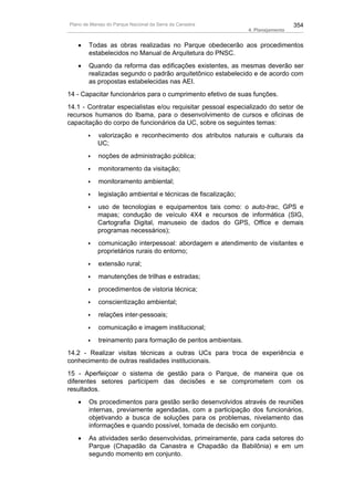 Plano de manejo completo