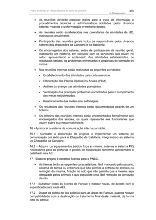 Plano de manejo completo