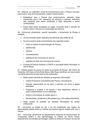 Plano de manejo completo