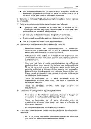 Plano de manejo completo