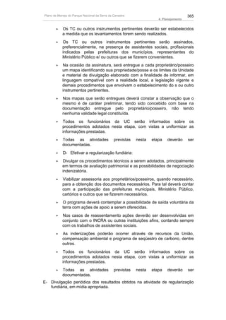 Plano de manejo completo