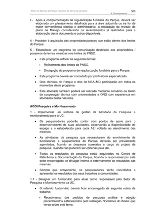 Plano de manejo completo