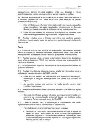 Plano de manejo completo