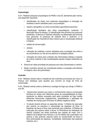 Plano de manejo completo