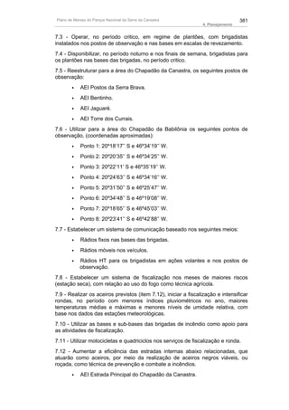 Plano de manejo completo