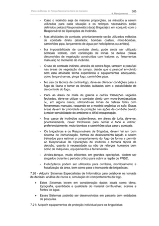 Plano de manejo completo