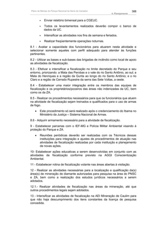 Plano de manejo completo