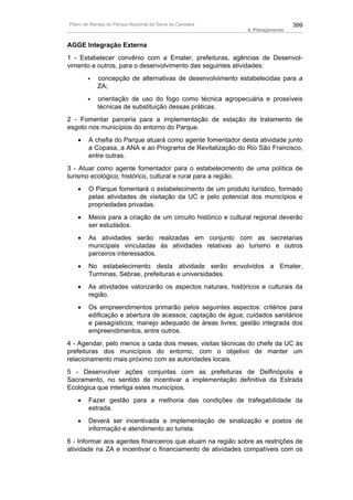 Plano de manejo completo