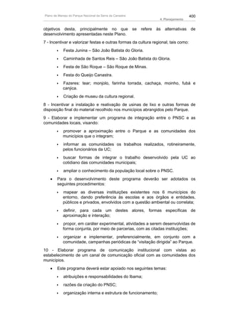 Plano de manejo completo