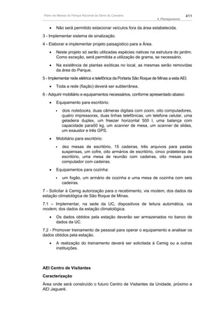 Plano de manejo completo