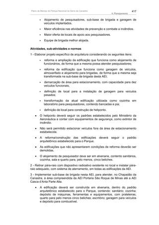 Plano de manejo completo