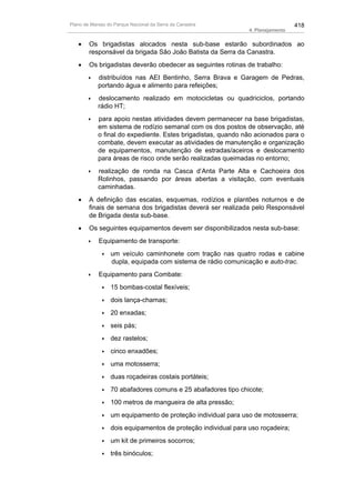 Plano de manejo completo