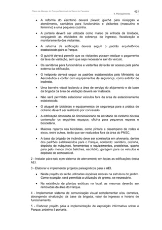 Plano de manejo completo