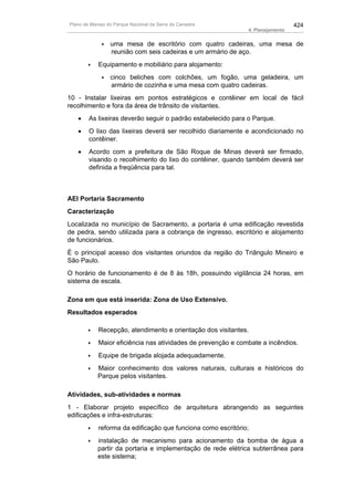 Plano de manejo completo