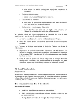 Plano de manejo completo