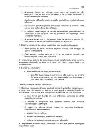 Plano de manejo completo