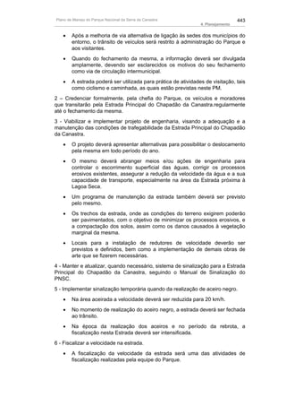 Plano de manejo completo