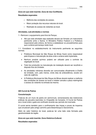 Plano de manejo completo